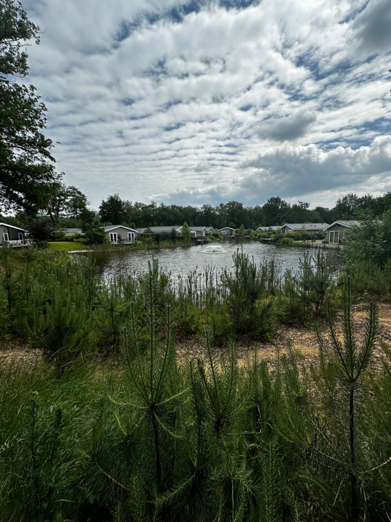 Dubbele Chalet Op Recreatiepark Topparken Op De Veluwe In Beekbergen Met Grote Vrije Tuin En Eigen Parkeerplaats 外观 照片